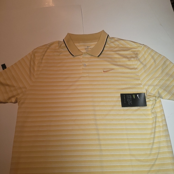 nike golf shirt yellow
